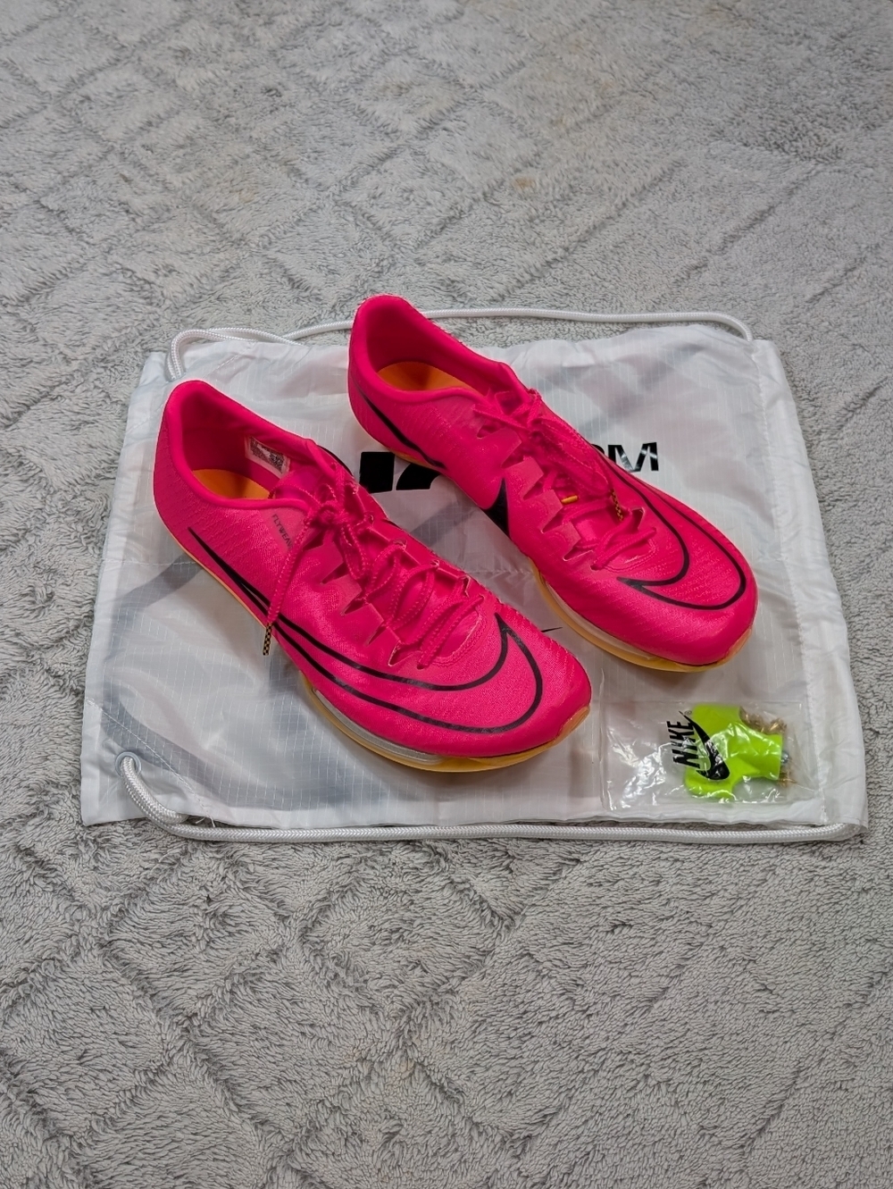 Nike Air Zoom Maxfly Hyper Pink Black Track Spikes Shoes Mens 14 DH5359-600 NEW